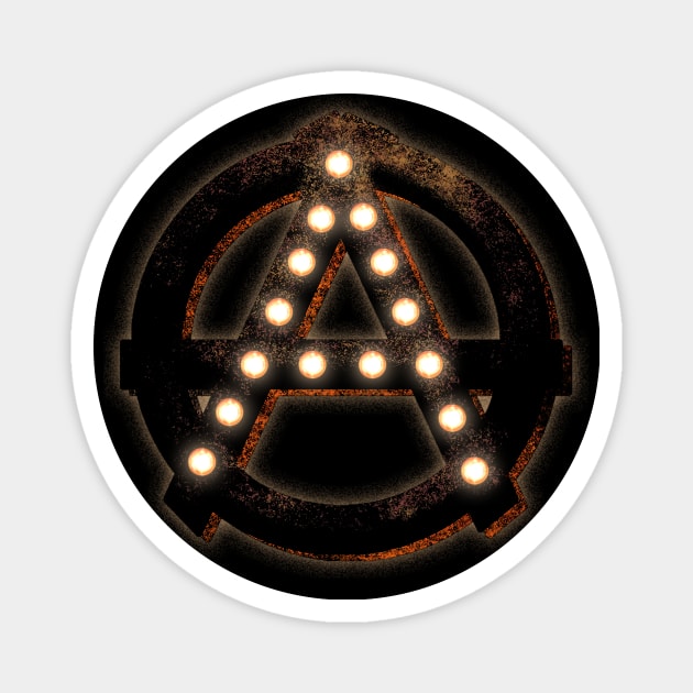 Marquee Anarchist Magnet by bronzarino